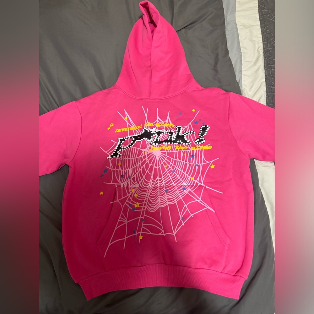 Sp5der Hoodie pink